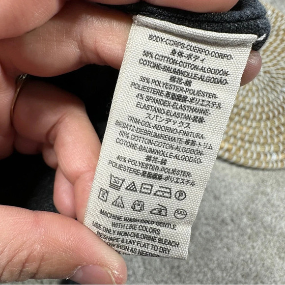 We The Free In The Mix Ribbed Oversized Long Sleeve Henley Top Charcoal Gray XS - Picture 12 of 14